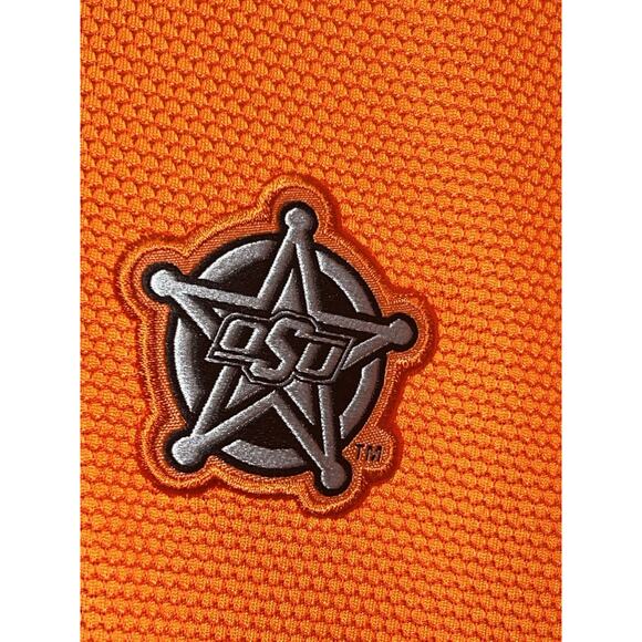 Nike Polo Shirt Mens OSU XXL Dri-FIT Blade Collar Orange Football Golf Baseball - Picture 2 of 8